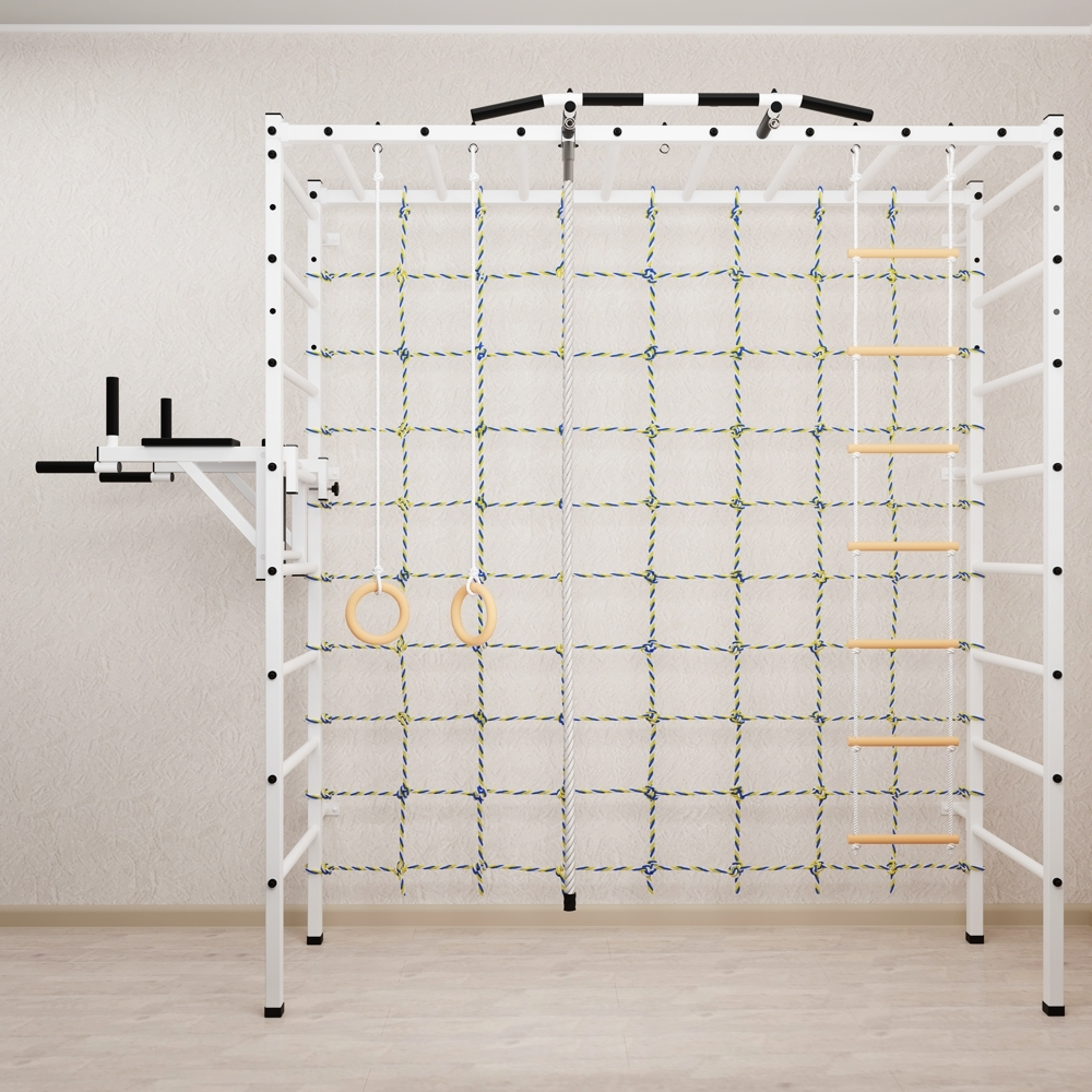 Спортивный комплекс Sv Sport П 4030 (Турник/Брусья/Канат/Кольца/Лестница/Сетка)