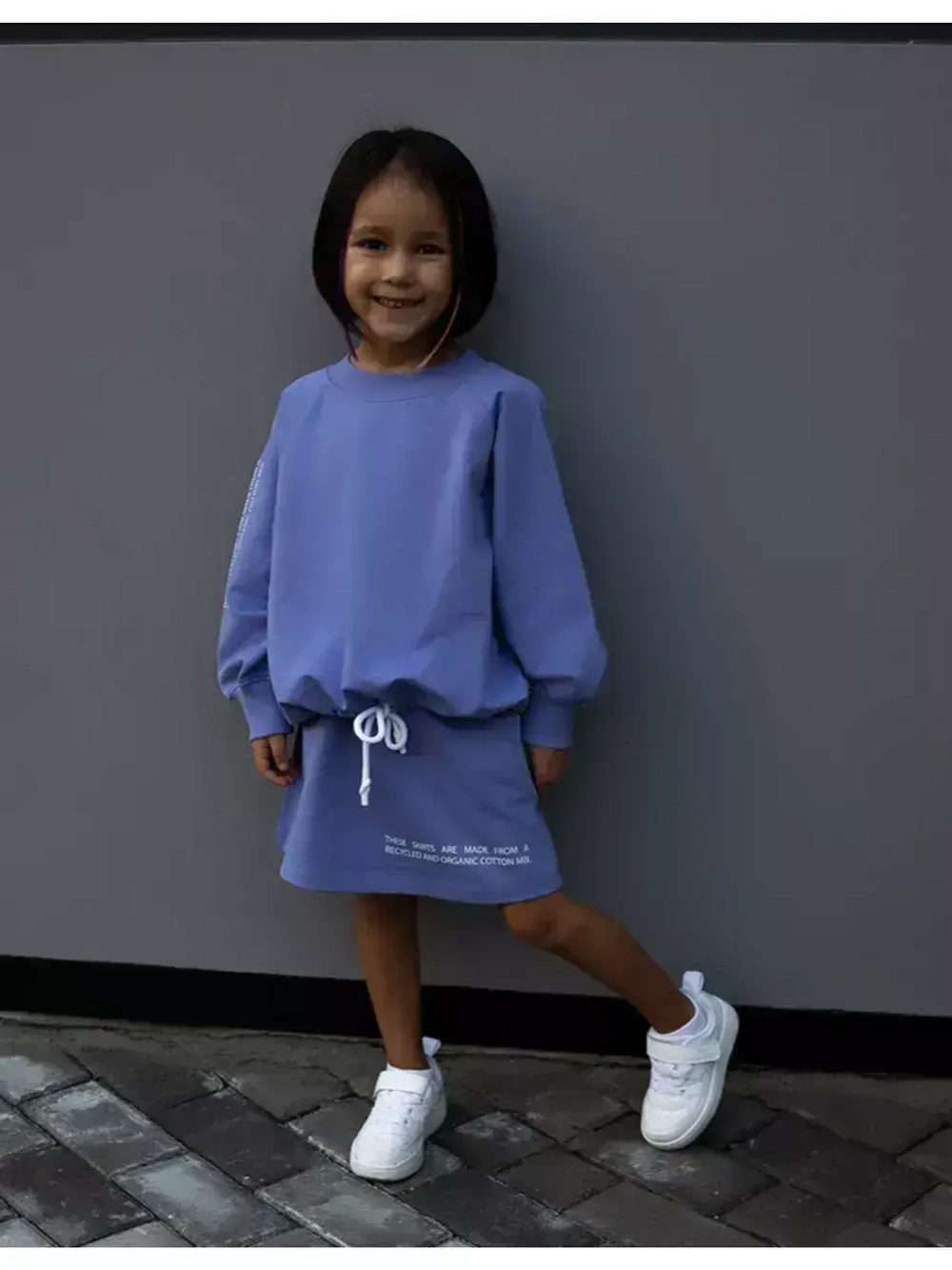 Костюм для девочек, толстовка и юбка