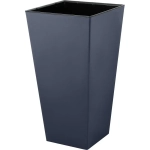 Горшок для цветов InGreen London CUBE 250х470мм 19,4л c дренаж. вставкой вулканический