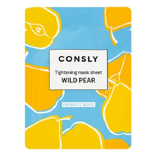 Тканевая маска с экстрактом Дикой груши Consly Probiotic Biome Tightening Wild Pear Mask Sheet 5шт
