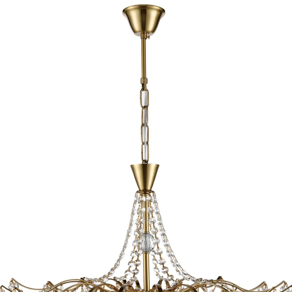 8243/8 CLASSI LN25 22 латунь металл/хрусталь Люстра подвесная E14 8*40W 220V KRISTINA