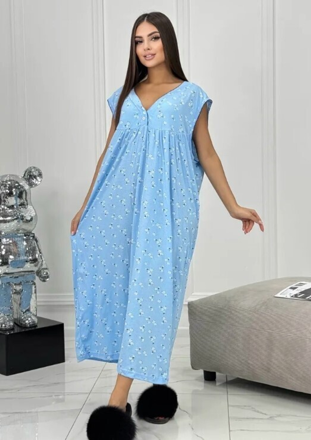 Сорочка х/б без рукава (великан) НВ0001