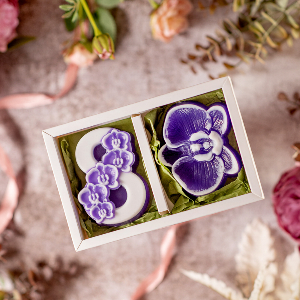 Набор 8 с орхидеей