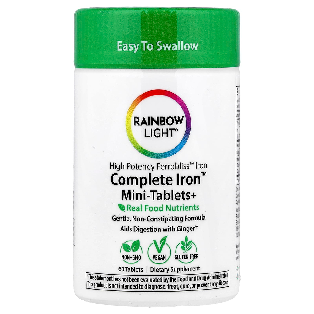 Rainbow Light, Complete Iron™ мини-таблетки+, 60 таблеток