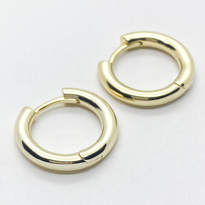 Ювелирные швензы Конго с позолотой, размер 19*3 мм, цена за пару