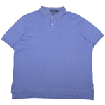Светло-синее мягкое поло Ralph Lauren, XL