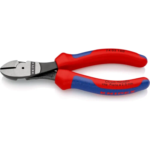 Кусачки боковые особой мощности черненые 160 мм Knipex 74 02 160