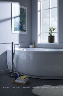 Акриловая ванна Aquanet (Акванет) Capri 160x100 L с каркасом