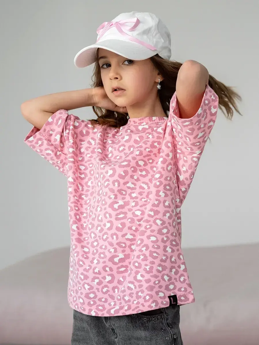 Футболка для девочки розовая