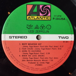 Винтажная виниловая пластинка LP Led Zeppelin IV (Japan 1976) (Obi) Atlantic P-10125A