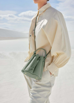 Сумка Polene Numéro Huit Mini EDITION TEXTURED SAGE