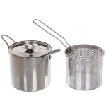 Кастрюля металлическая с ситом-фритюрницей 12,5*11см