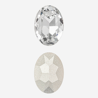 Кристалл Овал (Oval Fancy Stone), оттенок "Кристалл"/"Crystal", 18*13мм