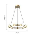 Подвесная светодиодная люстра Favourite Rondell 4382-12P