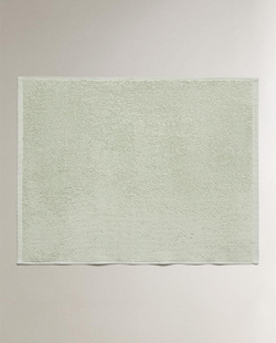 Zara Home - Гладкий нескользящий коврик для ванной, зеленый, 50x70 см
