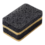 Набор губок для посуды из целлюлозы и кокосового волокна Eco Sponge черные | 6шт