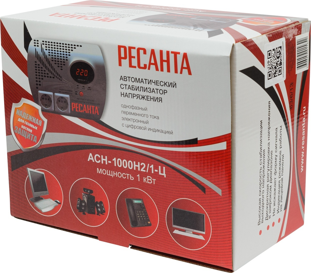 Стабилизатор напряжения Ресанта АСН-1000Н2/1-Ц