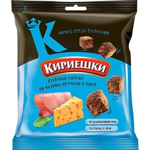 СУХАРИКИ КИРИЕШКИ ВЕТЧИНА СЫР 40ГР