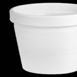 Кашпо для цветов пластиковое 2,35л d-16.5 см»Терра» Белый