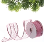 Лента для декорирования «Изящная» 4 см, 2,7 м, Розовый (микс дизайнов)