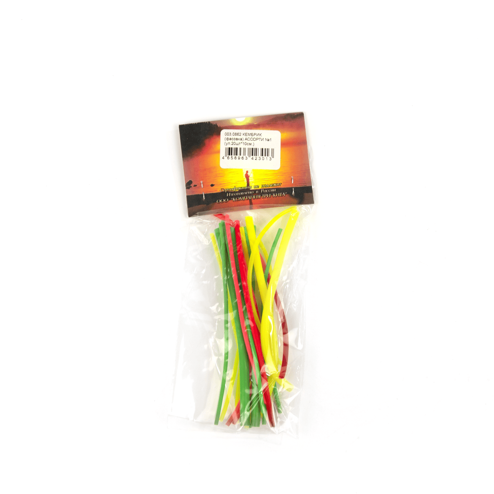 Кембрик Три Кита (фасовка) 10см, ассорти №1 (20шт/уп)