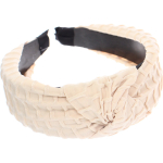 Ободок для волос «МАРЦИПАН», бизе, ширина 4см, микс 4 цвета ( в пакете с подвесом)