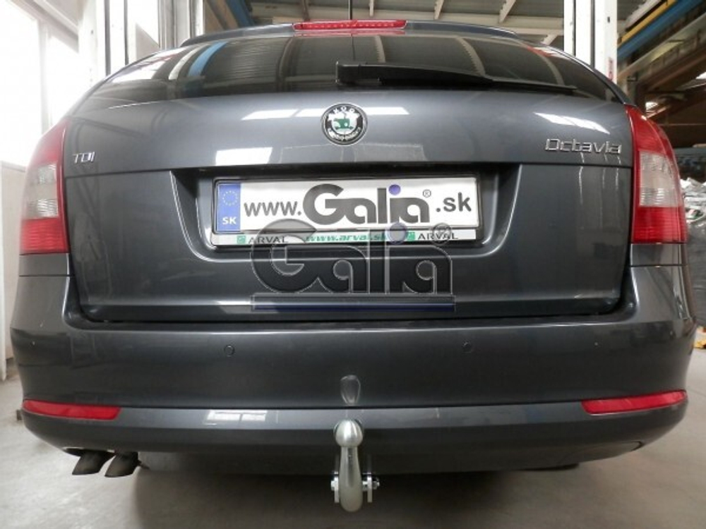 Фаркоп оцинкованный Galia S086A для Skoda Octavia II седан/универсал 2005-2013, Skoda Octavia Scout 2008-2013(паспорт и сертификат в комплекте)(без электрики)