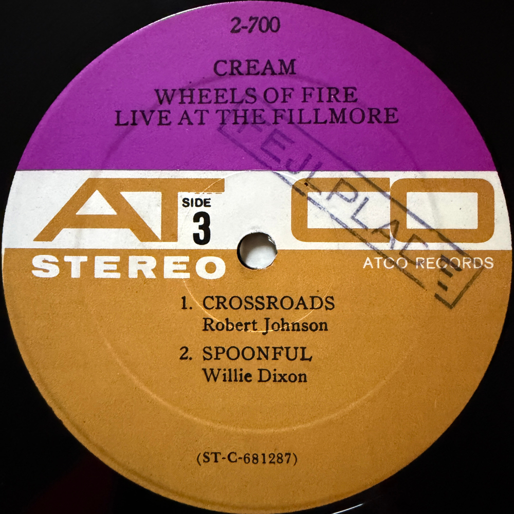 Cream ‎– Wheels Of Fire 2LP (США 1968г.) Т