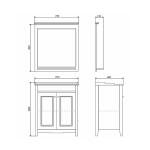 Comforty. Тумба-умывальник "Тбилиси-70" белый глянец с раковиной Comforty XD-F70