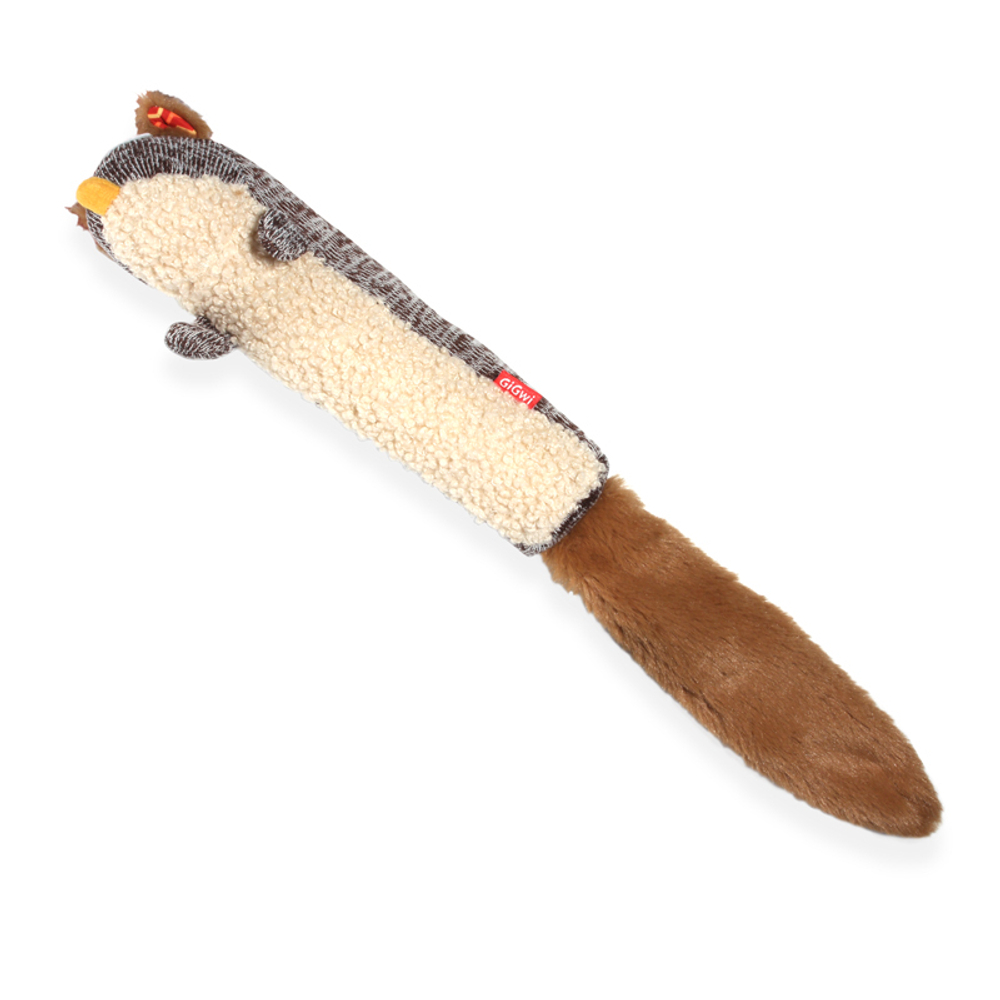 75309 Игрушка для собак Белка с пищалкой 29см, серия PLUSH FRIENDZ, Gigwi