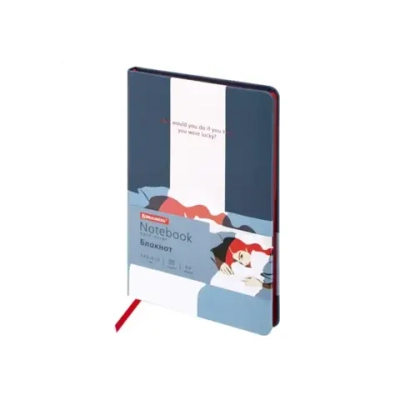 Блокнот А5 клетка BRAUBERG VISTA "In Dreams", под кожу, твердый, срез фольга, 80 л., 112064