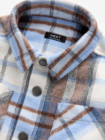 Рубашка для мальчика Next 562-359, Молочный, Голубой