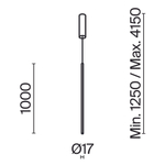 Подвесной светодиодный светильник Maytoni Halo MOD246PL-L24BSK1