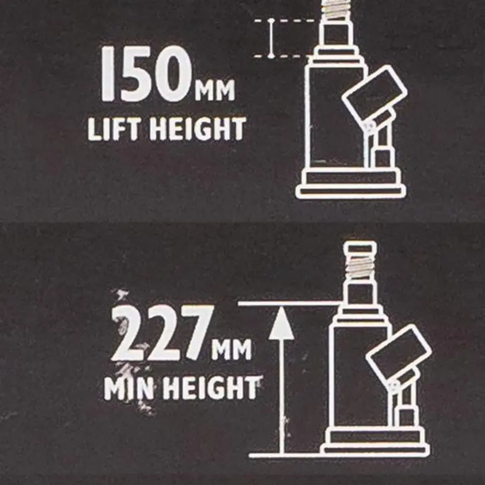 Домкрат бутылочный 15т с клапаном JCB JCB-TH91504