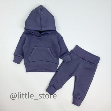 Комплект из футера с начесом "Simple" Графит