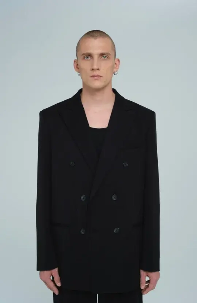 Пиджак двубортный | black