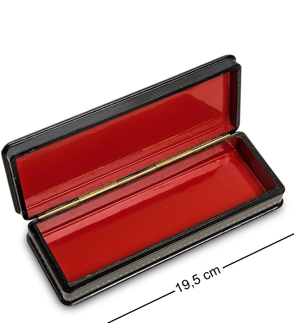 ШК-19/12-A Шкатулка в технике декупаж «Тройка» (19,5х7х3,5)
