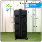 Большой чемодан  Mironpan 95, Черный, с расширителем