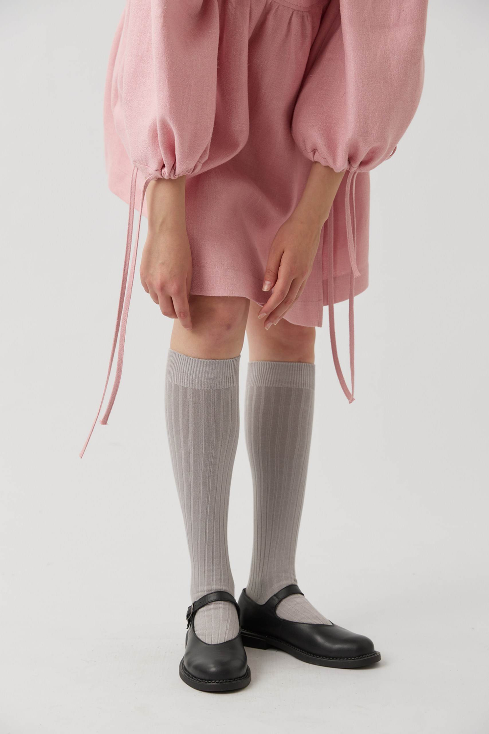 Гольфы из хлопка серого цвета