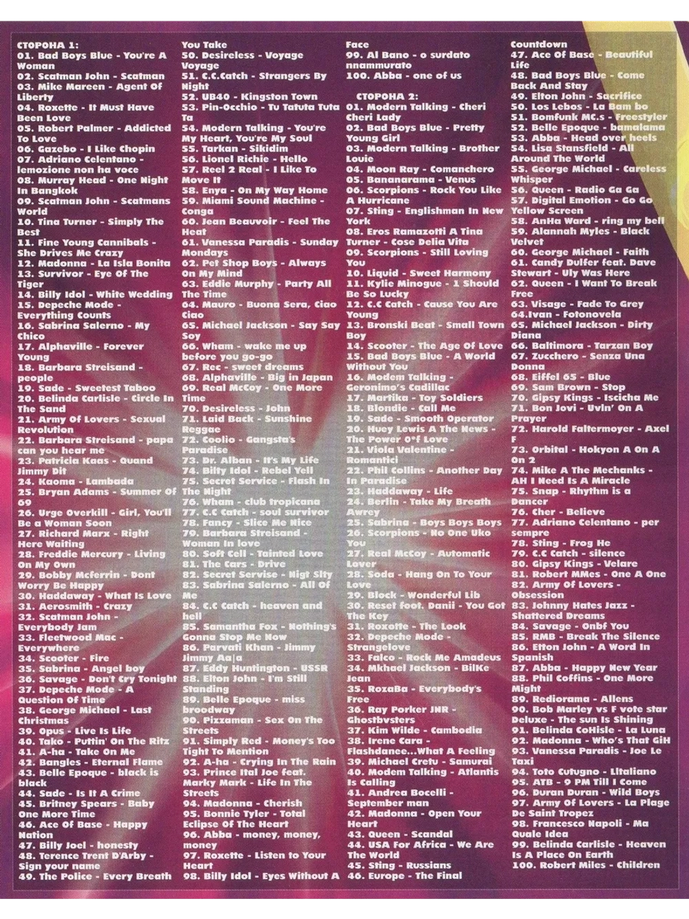 DISCO NOSTALGIE 80-X -90-X (КЛИПЫ на DVD)