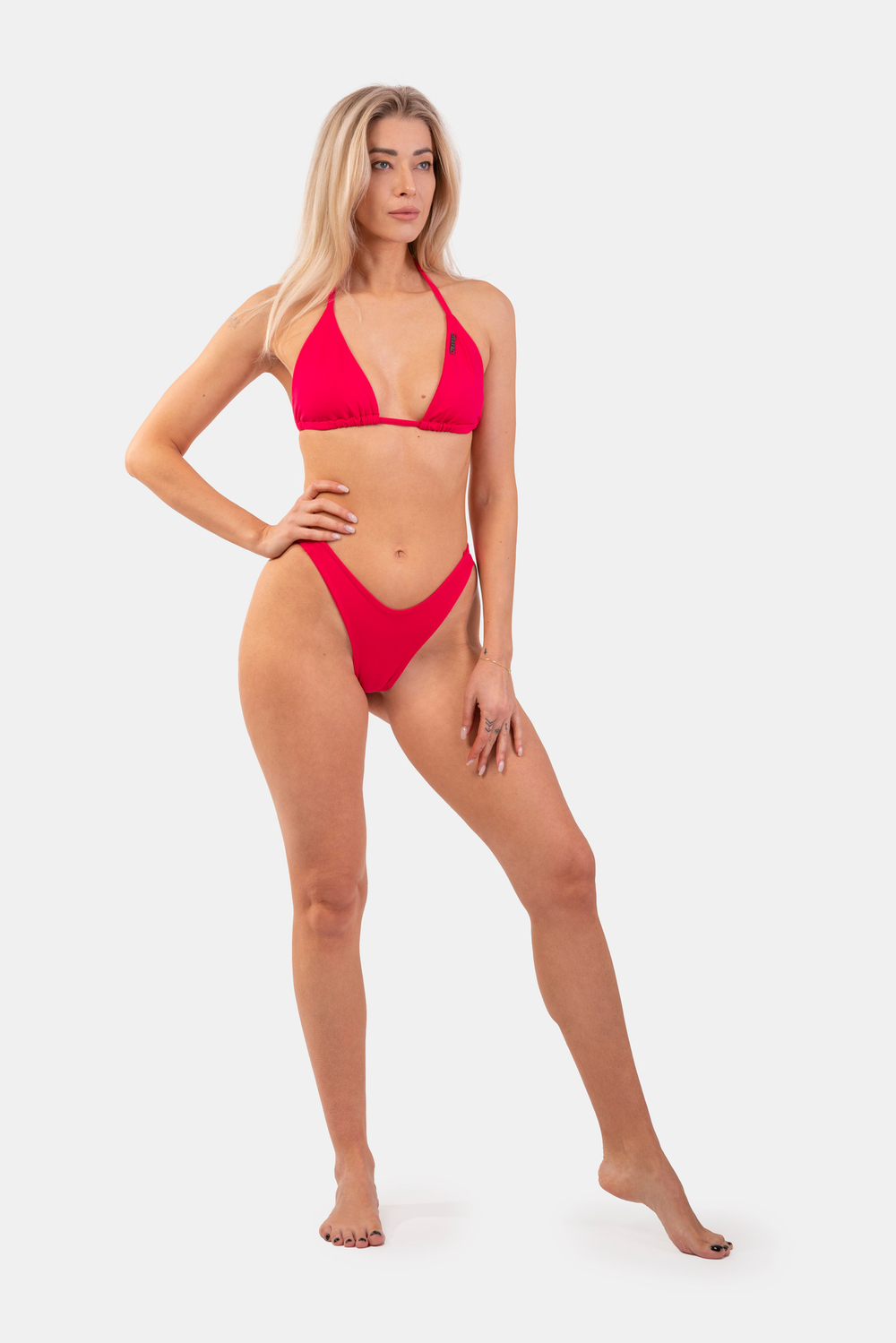 Трусики HIGH CUT V-SHAPE BIKINI BOTTOM 456 РОЗОВЫЕ