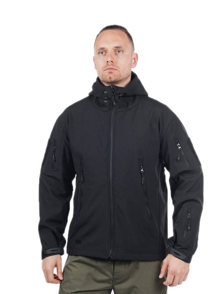 Куртка Shark Skin Soft Shell на флисе (black)