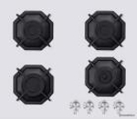 Газовая варочная панель Maunfeld EGHG.64.2CW/G