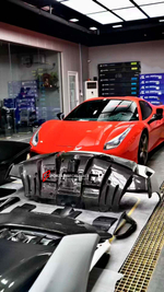 Карбоновый обвес переделка для Ferrari 488 2015-2020 переделка в Pista Феррари
