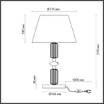 4861/1TA ODL_EX Настольная лампа E27 1*60Вт 220В IP20 CLASSIC