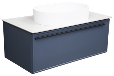 Тумба под раковину La Fenice Elba Blu Grigio синяя 100 FNC-01-ELB-BG-100