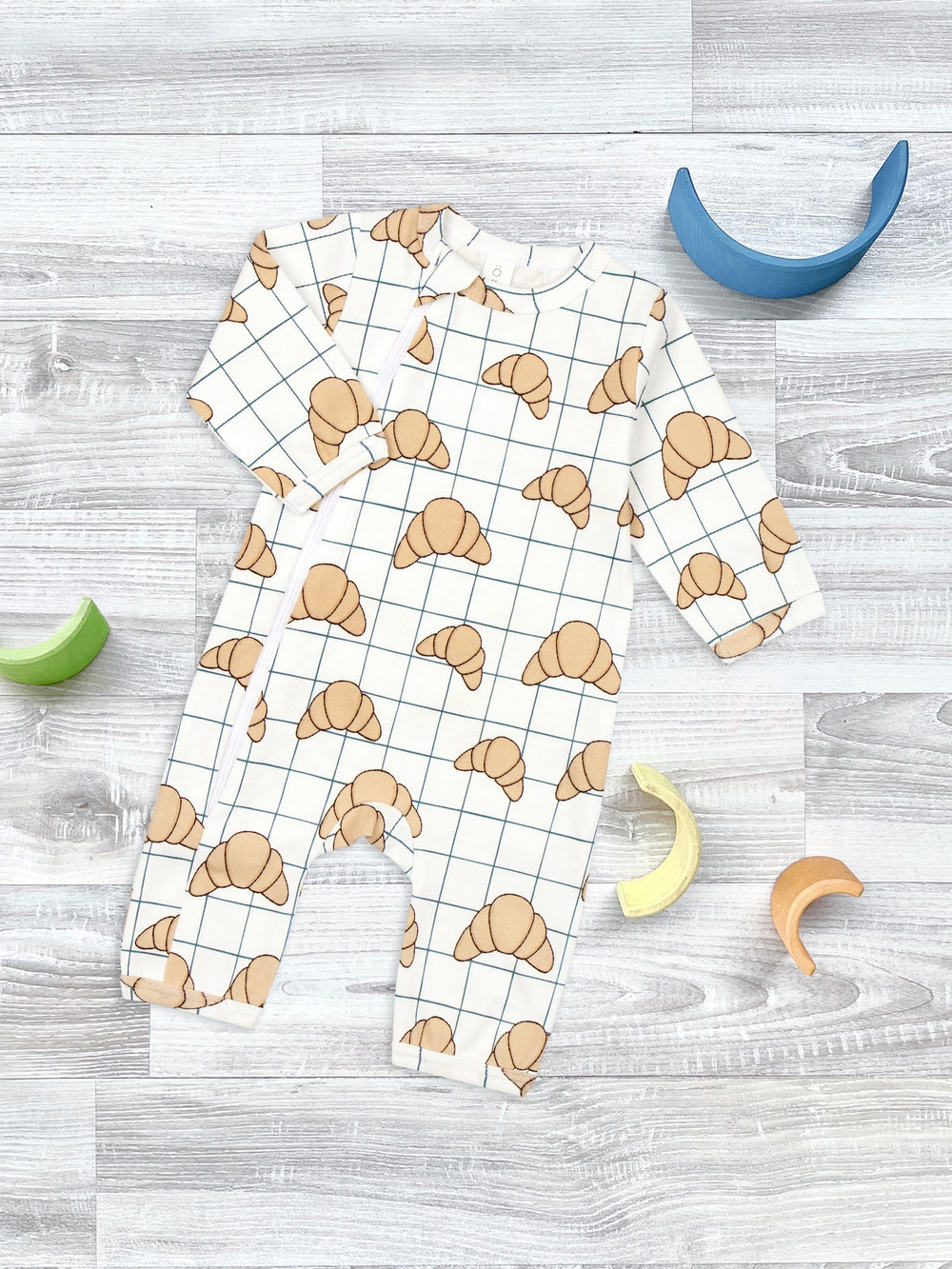 Комбинезон Mjolk Круассаны, на окантовке