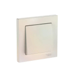 ATLASDESIGN 1-клавишный ВЫКЛЮЧАТЕЛЬ, сх.1, 10АХ, в сборе, быстрозажим. клем., ЖЕМЧУГ