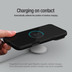 Чехол черного цвета с MagSafe на iPhone 17 Pro Max, серия CamShield Prop Magnetic (версия с тонированной крышкой объектива) от Nillkin