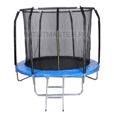 Батут для дома с сеткой 6 футов, внутренняя сетка и лестницей